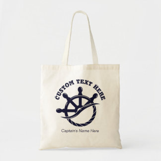 Bolsa Tote Presente Náutico Barco Capitão Personalizado