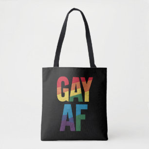 Bolsa Tote Presente Orgulho LGBT Orgulho AF Mês do Orgulho