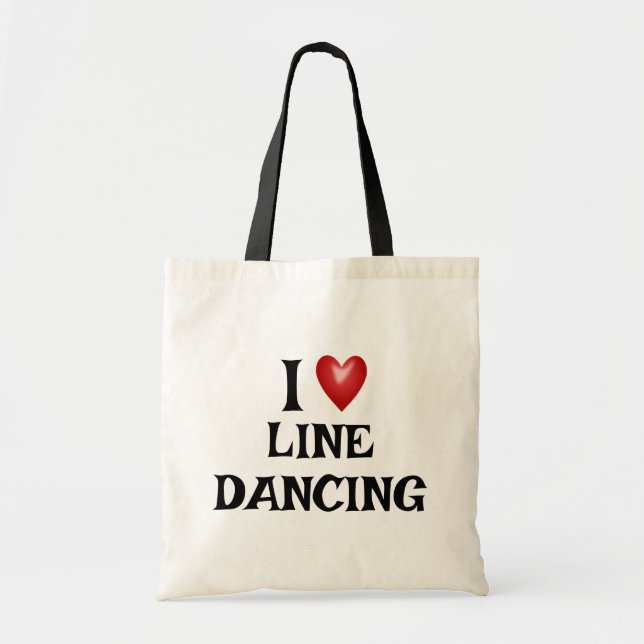 Bolsa Tote Presente para Dança de Linha Lover I Danificação d (Frente)