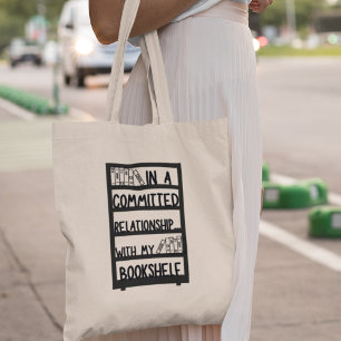 Bolsa Tote Presente para Leitor de Livros Divertidos, Biblióf
