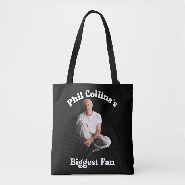 Bolsa Tote Presente para o Maior Fã do Phil Collins Amante de (Frente)