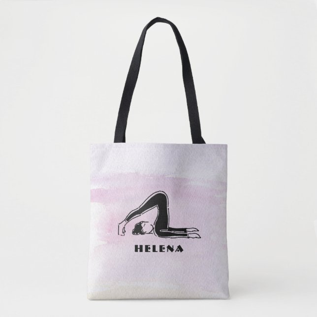 Bolsa Tote Presente para pilates Yoga personalizados (Frente)