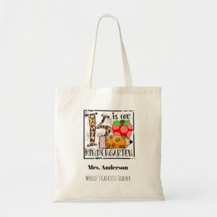 Bolsa Tote Presente para Professor de Jardim de Infância