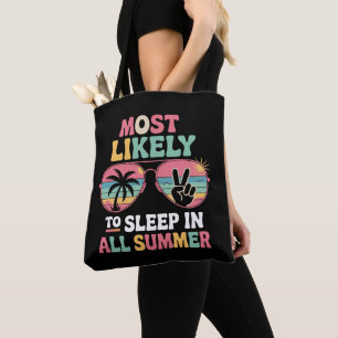 Bolsa Tote Presente para Professor Mais Propenso a Dormir Tod