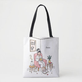 Bolsa Tote Presente Personalizado Amigo Aconchegante Fofo Cui