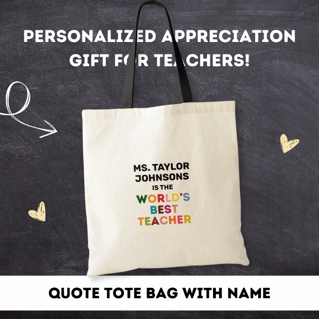 Bolsa Tote Presente Personalizado de Agradecimento ao Melhor  (Criador carregado)