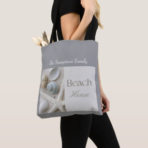 Bolsa Tote Presente Personalizado de Conchas Marinhas para Ca