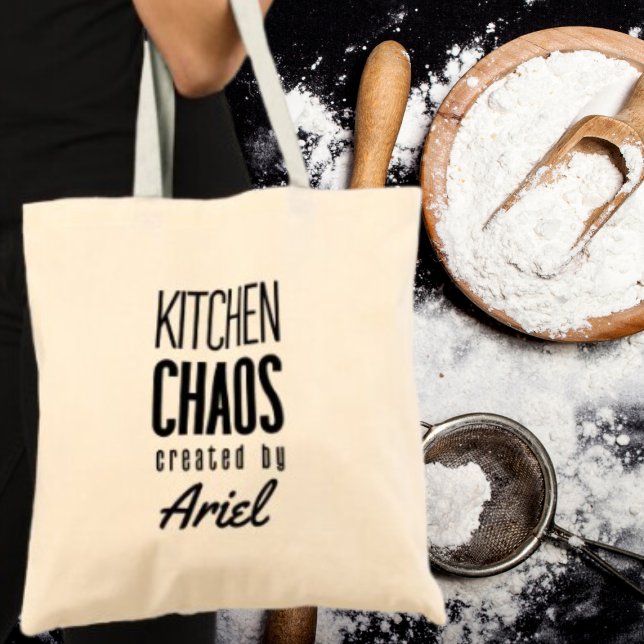 Bolsa Tote Presente personalizado de cozinha cozinheira cozin (Order yours today and let your kitchen personality shine!)