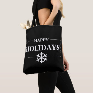 Bolsa Tote Presente personalizado de Natal feliz personalizad