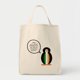 Bolsa Tote Presente Personalizado de Pinguim da Vida Selvagem