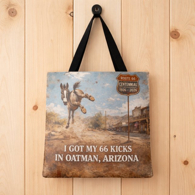 Bolsa Tote Presente Personalizado do Centenário da Rota 66 co (Criador carregado)