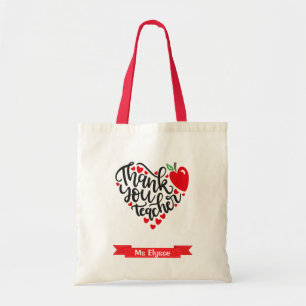 Bolsa Tote Presente personalizado do professor (obrigado) Sac