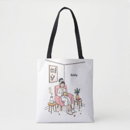 Bolsa Tote Presente Personalizado e Aconchegante para Mãe Cui