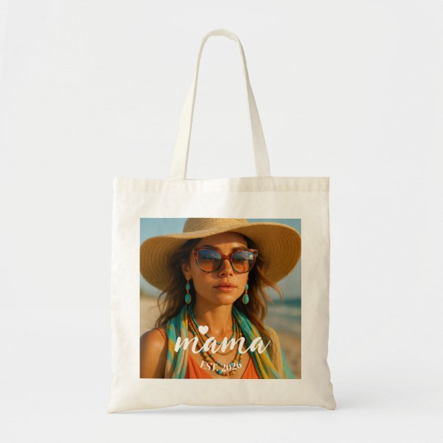 Bolsa Tote Presente Personalizado Mama Est Ano para Mamãe (Frente)