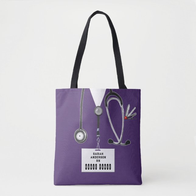 Bolsa Tote Presente Personalizado para Enfermeira (Frente)