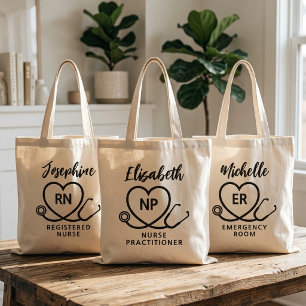 Bolsa Tote Presente Personalizado para Enfermeira Moderna Méd