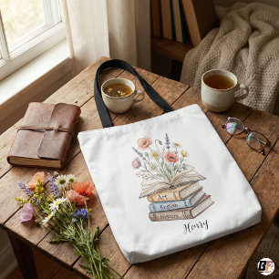 Bolsa Tote Presente Personalizado para Professor Pilha de Liv