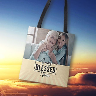 Bolsa Tote Presente! Personalizado "Simplesmente Abençoado" B