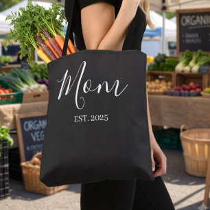 Bolsa Tote Presente Preto para Nova Mãe Estabelecida