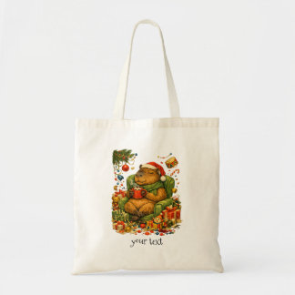 Bolsa Tote Presente Retro de Cacau Quente Natal Caos de Capiv