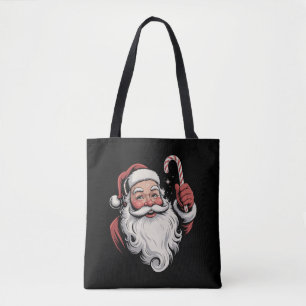 Bolsa Tote Presente Retro Natal Vintage Papai Noel