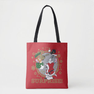 Bolsa Tote Presente Surpresa de Tom e Jerry