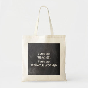 Bolsa Tote Presente Tema de Professor Fazedor de Milagres Qua