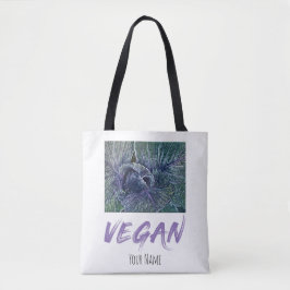 Bolsa Tote Presente Vegan Red Cabbage Vintage