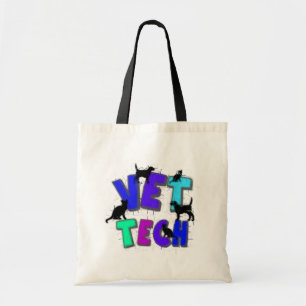 Bolsa Tote Presentes artísticas da tecnologia do veterinári