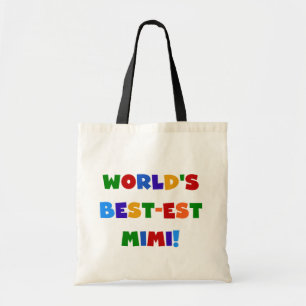 Bolsa Tote Presentes brilhantes dos t-shirt das cores Mimi do
