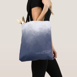 Bolsa Tote Presentes Clássicos De Casamento De Fumos Azuis De