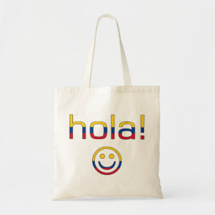 Bolsa Tote Presentes colombianos: Olá!/Hola enfrenta