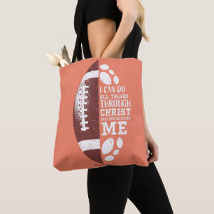 Bolsa Tote Presentes Cristãos de Futebol Presos Adolescentes