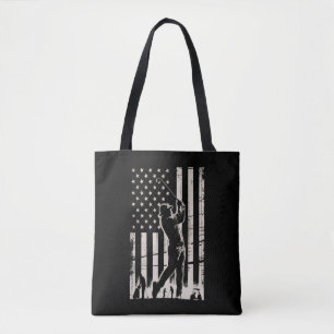 Bolsa Tote Presentes da Bandeira Americana de Golfe Aniversár