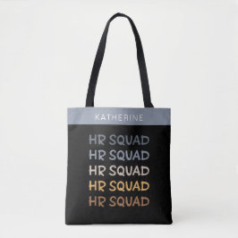 Bolsa Tote Presentes da Equipe de Recursos Humanos no Esquadr