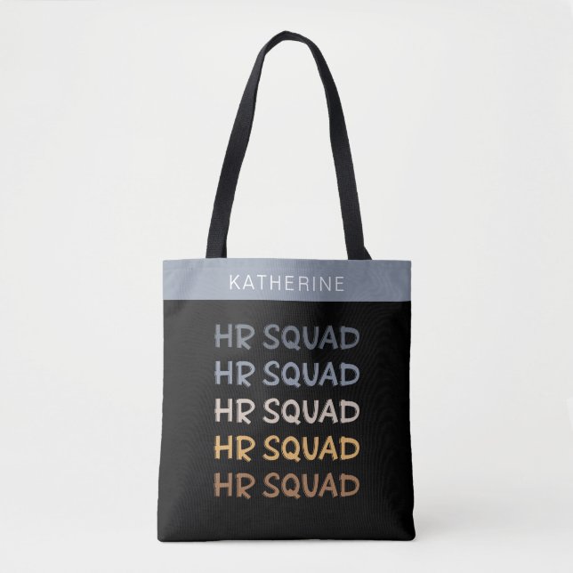 Bolsa Tote Presentes da Equipe de Recursos Humanos no Esquadr (Frente)