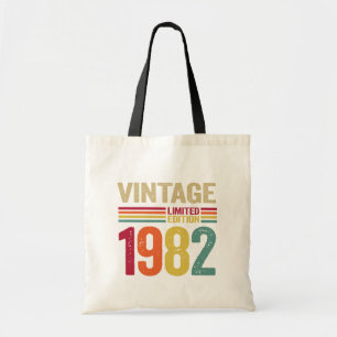 Bolsa Tote Presentes de 40 anos Vintage 1982- presente de ani