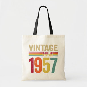 Bolsa Tote Presentes de 65 anos Vintage 1957 65º presente de