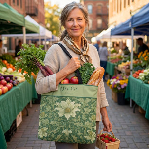 Bolsa Tote Presentes de Aposentadoria Florais Vintage para Ma