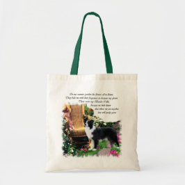 Bolsa Tote Presentes de Arte de Collie de Borda