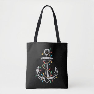 Bolsa Tote Presentes de Barco de Cruzeiro de Velas de Natal L