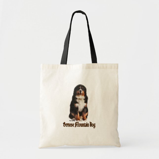 Bolsa Tote Presentes de Cachorro de Montanha Bernese (Frente)
