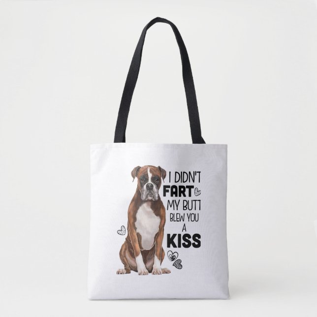 Bolsa Tote Presentes de Cães Boxer (Frente)
