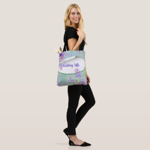 Bolsa Tote Presentes de casamento Lavanda Verde