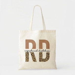 Bolsa Tote Presentes de impressão de Cheetah Dietitian RD re