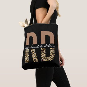 Bolsa Tote Presentes de impressão de Cheetah Dietitian RD re