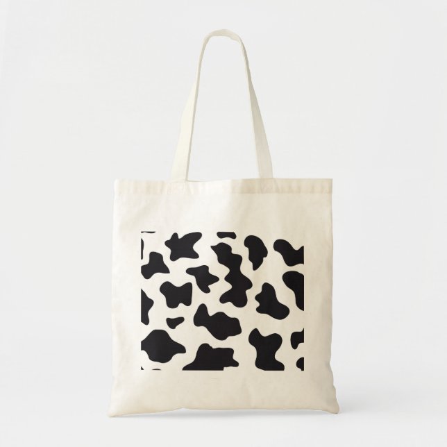 Bolsa Tote Presentes de Impressão de padrão de vacas leiteira (Frente)