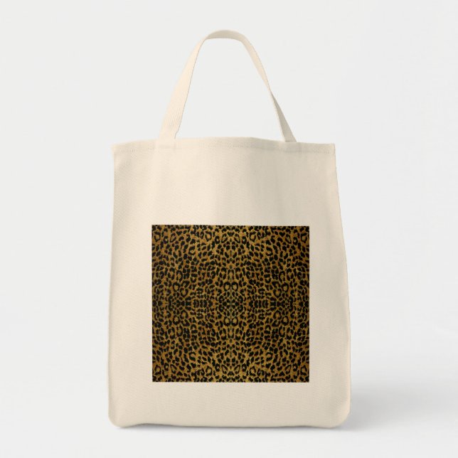 Bolsa Tote Presentes de impressão do RAB Rockabilly Leopard (Frente)