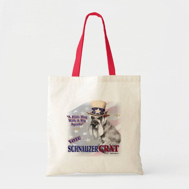 Bolsa Tote Presentes de Miniatura Schnauzer (Frente)