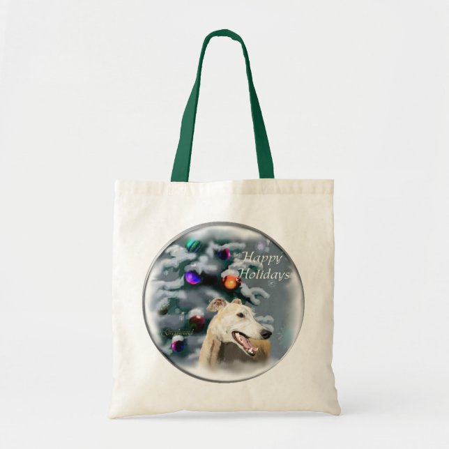 Bolsa Tote Presentes de Natal de Greyhound (Frente)